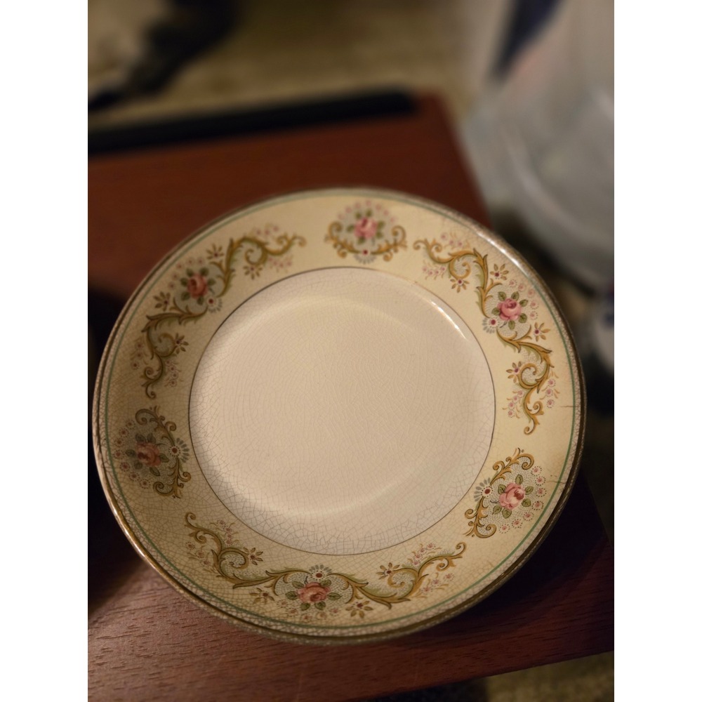 Johnson Brothers Pareek Twyford Floral Soup Bowls Set of 7 England Vintage Cream
